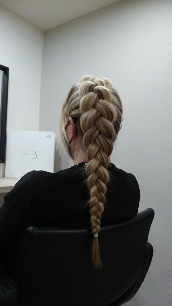 tresse chignon meythet