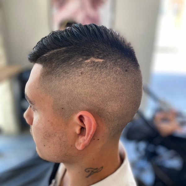 coupe homme dégradé