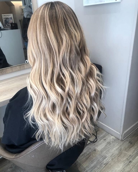 Ombréhair blond plolaire